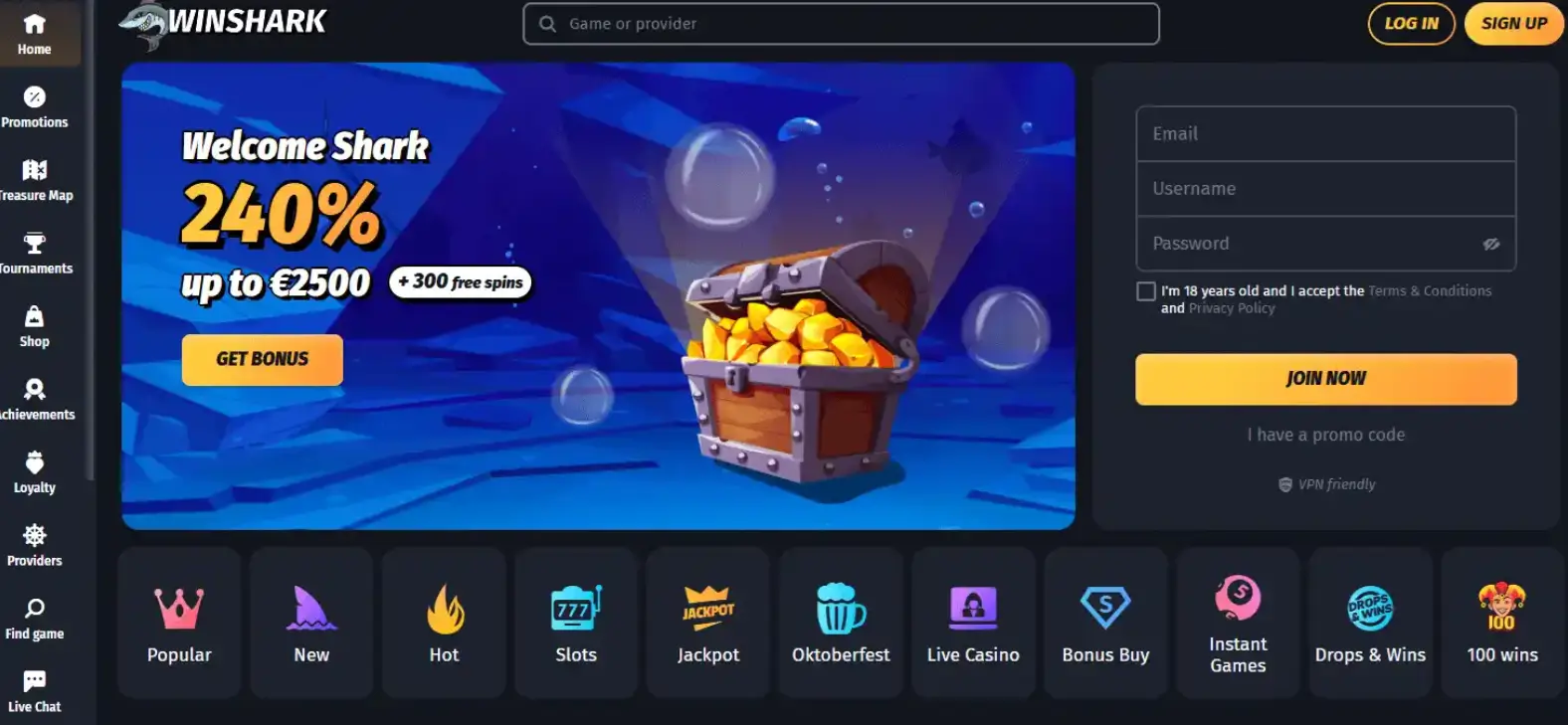 Winshark Casino